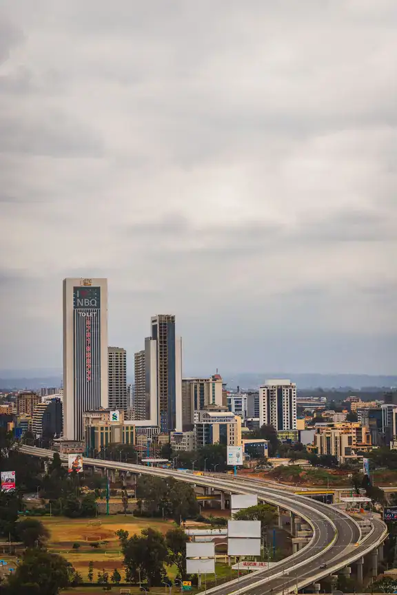 Nairobi central business district skyline